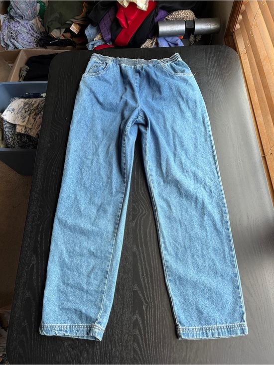 Sonoma Pants - Sonoma Life + Style Women's Blue Denim Elastic Waist Jeans Pants Size M